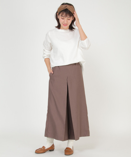 LBC(エルビーシー)の「インバーテッドスカーチョ(その他パンツ・レディース・ブラウン/グレー・M)」の10枚目の写真