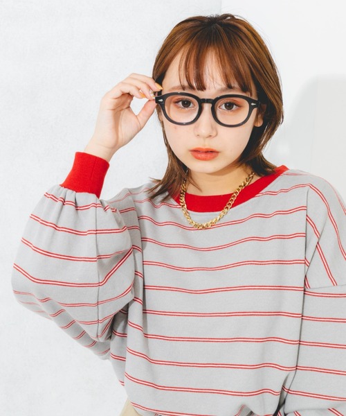nemne store(ネンネストア)の「マルチボーダーウラケスウェット(スウェット・レディース・ベージュ/グレー/ピンク/グリーン・フリー)」の9枚目の写真