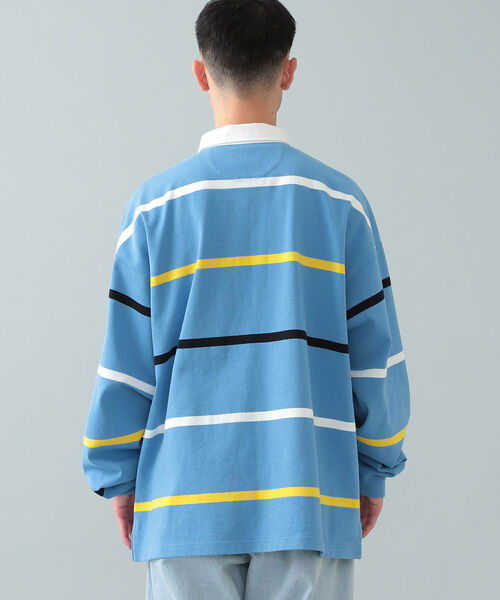 BEAMS（ビームス）の「BEAMS / ヘビーウェイト ワイド ラガーシャツ（Tシャツ/カットソー・メンズ・ライトブルー/ネイビー・S/M/L）」の12枚目の写真