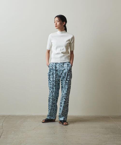 【steven alan】ジャガード柄イージーパンツ　Mサイズ Steven Alan＞ベロア イージー パンツ