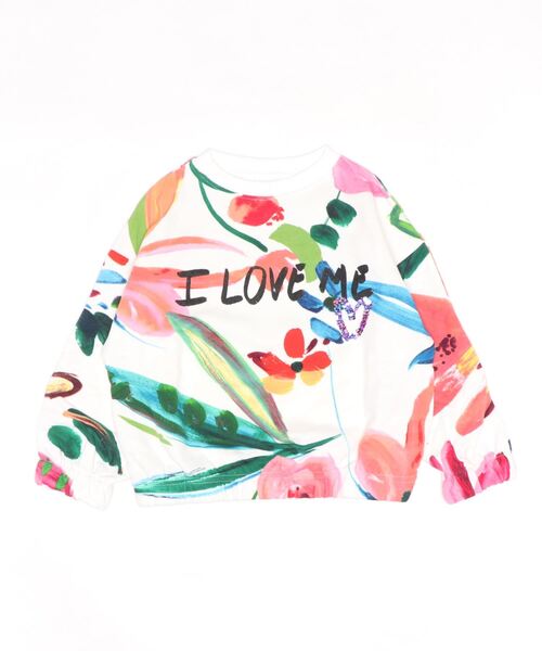 Desigual（デシグアル）の「「I love me」 花柄スウェットシャツ（スウェット・キッズ・マルチ・XL/XXL/XS/S/M/L）」の4枚目の写真