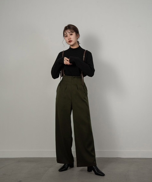 Amiur（エミレ）の「mock neck soft knit（ニット/セーター・レディース・ブラック/ブラウン/アイボリー/グレイッシュベージュ・FREE）」の15枚目の写真