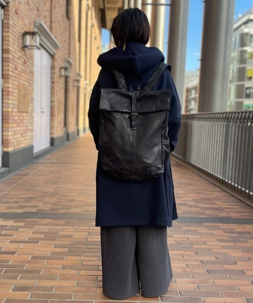 BEARDSLEY（ビアズリー）の「生地が軽くて保温性のあるダンボールBIGコート（その他アウター・レディース・ネイビー/モカ・FREE）」の21枚目の写真