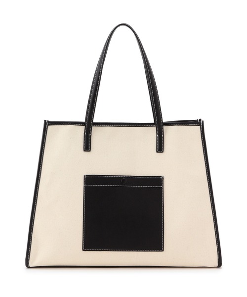 ADAM ET ROPE'（アダムエロペ）の「【一部直営店舗・WEB限定】キャンバスA4トートバッグ（トートバッグ・レディース・ブラウン/ブラック・FREE）」の8枚目の写真