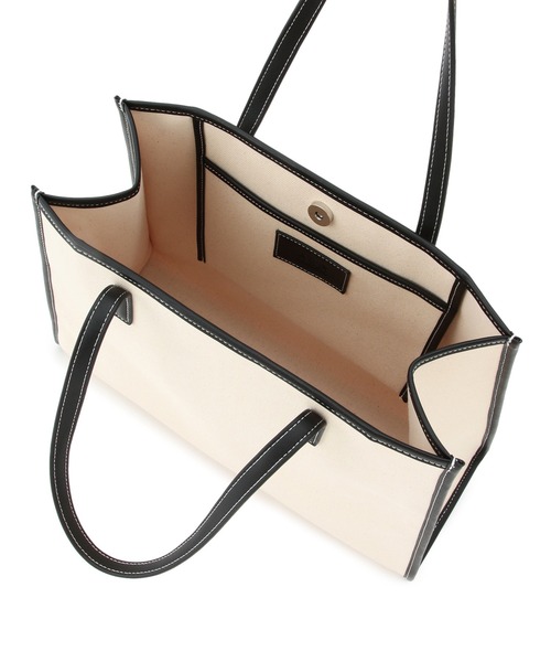 ADAM ET ROPE'（アダムエロペ）の「【一部直営店舗・WEB限定】キャンバスA4トートバッグ（トートバッグ・レディース・ブラウン/ブラック・FREE）」の13枚目の写真