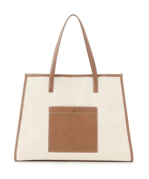 ADAM ET ROPE'（アダムエロペ）の「【一部直営店舗・WEB限定】キャンバスA4トートバッグ（トートバッグ・レディース・ブラウン/ブラック・FREE）」の16枚目の写真