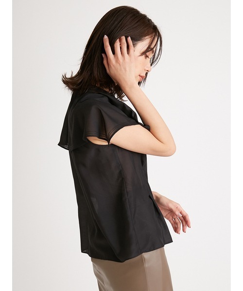 SNIDEL（スナイデル）の「スクエアカラーブラウス（シャツ/ブラウス・レディース・ホワイト/ブラック/その他・FREE）」の6枚目の写真