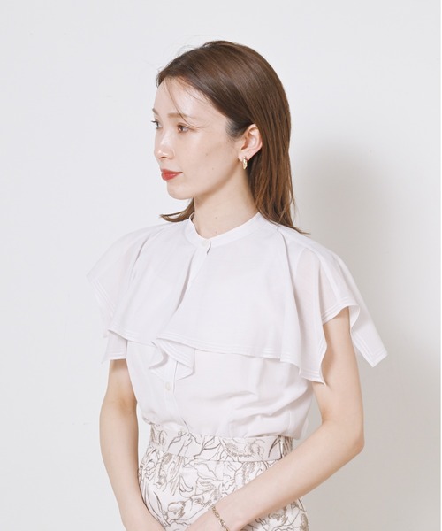 SNIDEL（スナイデル）の「スクエアカラーブラウス（シャツ/ブラウス・レディース・ホワイト/ブラック/その他・FREE）」の15枚目の写真