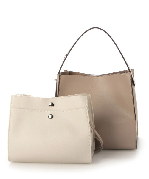 カシュカシュ cachecache / ヒネリハンドルインバッグセットトート（トートバッグ）｜cache cache（カシュ カシュ）