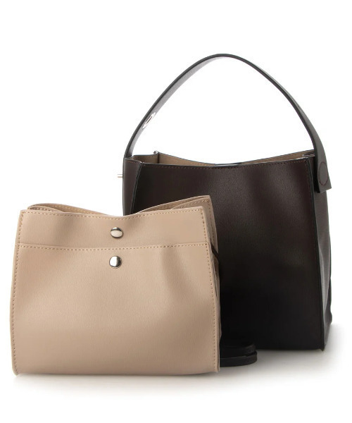 カシュカシュ cachecache / ヒネリハンドルインバッグセットトート（トートバッグ）｜cache cache（カシュ カシュ）