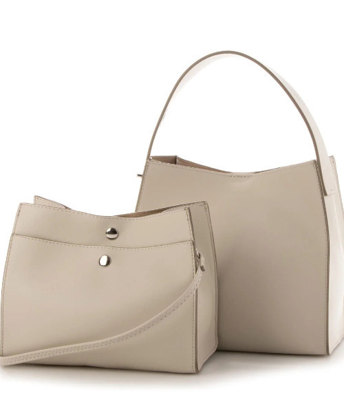 カシュカシュ cachecache / ヒネリハンドルインバッグセットトート（トートバッグ）｜cache cache（カシュ カシュ）