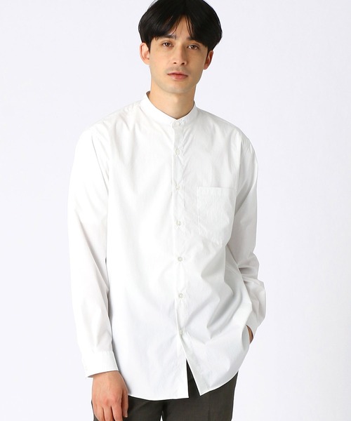 COMME CA ISM（コムサイズム）の「バンドカラーシャツ（シャツ/ブラウス・メンズ・ホワイト/ブラック/ブルー/ミント・SMALL/MEDIUM/LARGE）」の2枚目の写真