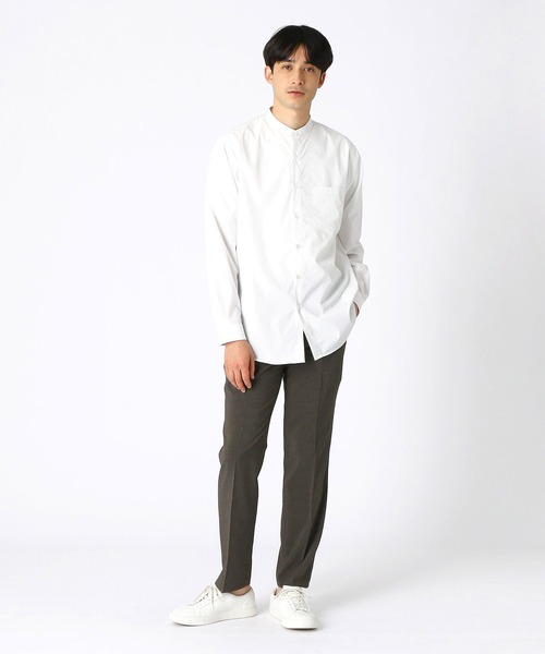 COMME CA ISM（コムサイズム）の「バンドカラーシャツ（シャツ/ブラウス・メンズ・ホワイト/ブラック/ブルー/ミント・SMALL/MEDIUM/LARGE）」の5枚目の写真