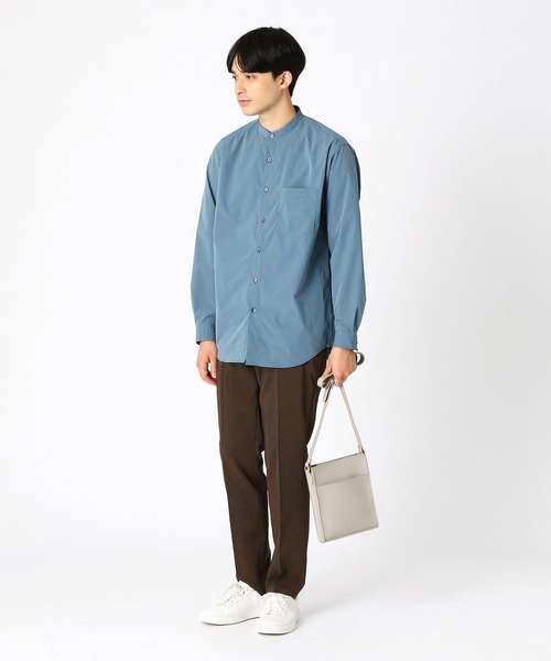 COMME CA ISM（コムサイズム）の「バンドカラーシャツ（シャツ/ブラウス・メンズ・ホワイト/ブラック/ブルー/ミント・SMALL/MEDIUM/LARGE）」の14枚目の写真