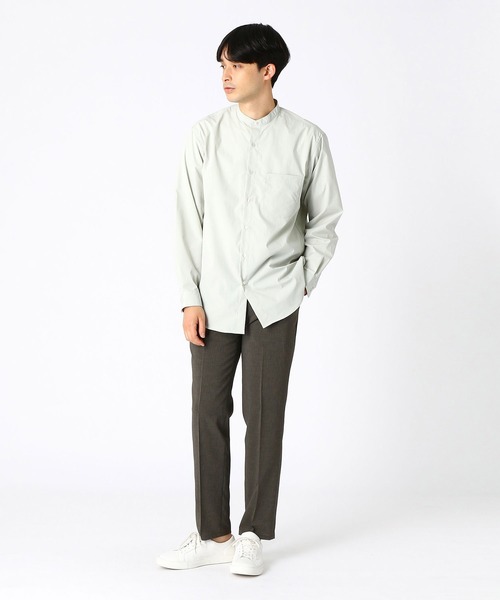 COMME CA ISM（コムサイズム）の「バンドカラーシャツ（シャツ/ブラウス・メンズ・ホワイト/ブラック/ブルー/ミント・SMALL/MEDIUM/LARGE）」の13枚目の写真