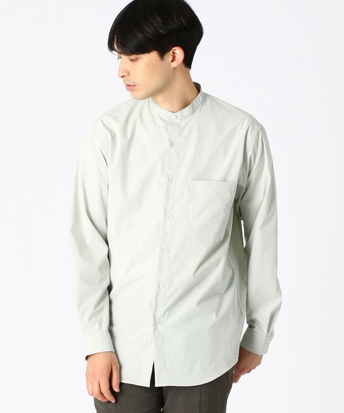 COMME CA ISM（コムサイズム）の「バンドカラーシャツ（シャツ/ブラウス・メンズ・ホワイト/ブラック/ブルー/ミント・SMALL/MEDIUM/LARGE）」の12枚目の写真