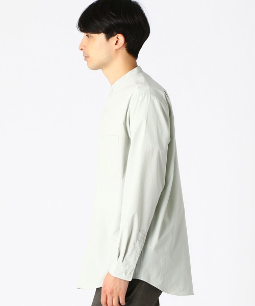 COMME CA ISM（コムサイズム）の「バンドカラーシャツ（シャツ/ブラウス・メンズ・ホワイト/ブラック/ブルー/ミント・SMALL/MEDIUM/LARGE）」の11枚目の写真