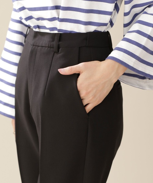 ストレッチダブルクロステーパードパンツ