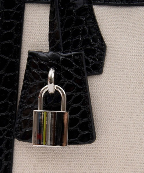 SMIR NASLI(サミールナスリ)の「フレームスクエア2WAY ミニトートバッグ(トートバッグ・レディース・ブラック/ブラウン/オフホワイト・9)」の14枚目の写真