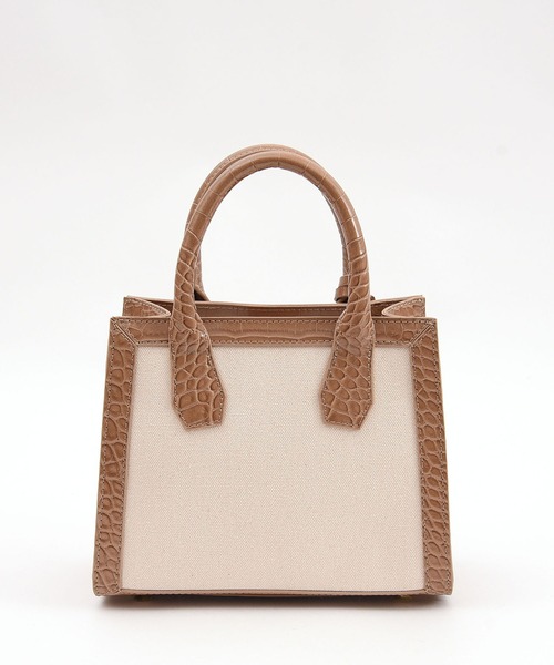 SMIR NASLI(サミールナスリ)の「フレームスクエア2WAY ミニトートバッグ(トートバッグ・レディース・ブラック/ブラウン/オフホワイト・9)」の18枚目の写真