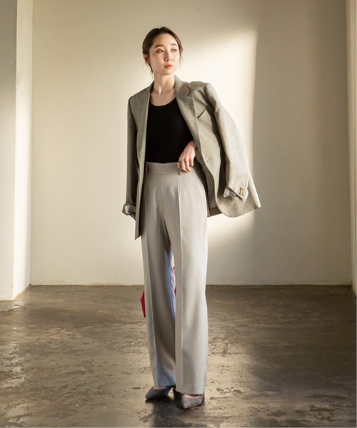 ADAWAS(アダワズ)の「【ADAWAS】PLEATED STITCHタンクトップ◆(タンクトップ・レディース・ブラック/ブラウン/ピンク/ナチュラル・FREE)」の5枚目の写真