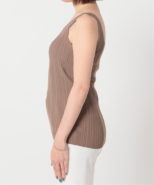 ADAWAS(アダワズ)の「【ADAWAS】PLEATED STITCHタンクトップ◆(タンクトップ・レディース・ブラック/ブラウン/ピンク/ナチュラル・FREE)」の14枚目の写真
