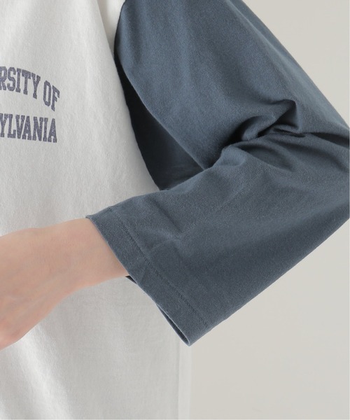 Bonum（ボナム）の「【GOOD ROCK SPEED/グッドロックスピード】PENNSYLVANIA Univ. Baseball T：ロンT（Tシャツ/カットソー・レディース・ネイビー・FREE）」の12枚目の写真