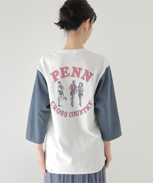 Bonum（ボナム）の「【GOOD ROCK SPEED/グッドロックスピード】PENNSYLVANIA Univ. Baseball T：ロンT（Tシャツ/カットソー・レディース・ネイビー・FREE）」の8枚目の写真
