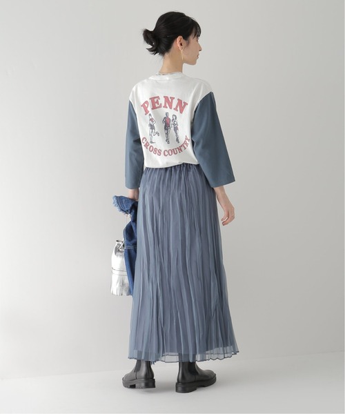 Bonum（ボナム）の「【GOOD ROCK SPEED/グッドロックスピード】PENNSYLVANIA Univ. Baseball T：ロンT（Tシャツ/カットソー・レディース・ネイビー・FREE）」の5枚目の写真