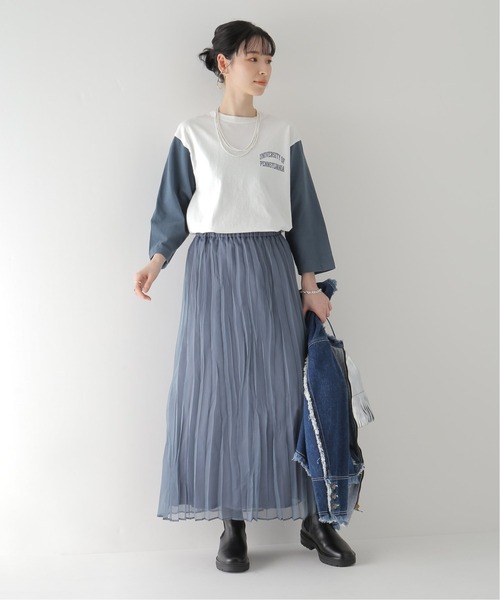 Bonum（ボナム）の「【GOOD ROCK SPEED/グッドロックスピード】PENNSYLVANIA Univ. Baseball T：ロンT（Tシャツ/カットソー・レディース・ネイビー・FREE）」の4枚目の写真