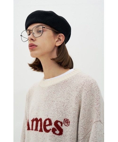 AMESWORLDWIDE（アメスワールドワイド）の「【AMESWORLDWIDE 】カラードロゴニット / COLORED LOGO KNIT（ニット/セーター・レディース・スカイブルー/ブラック/アイボリー・FREE）」の11枚目の写真