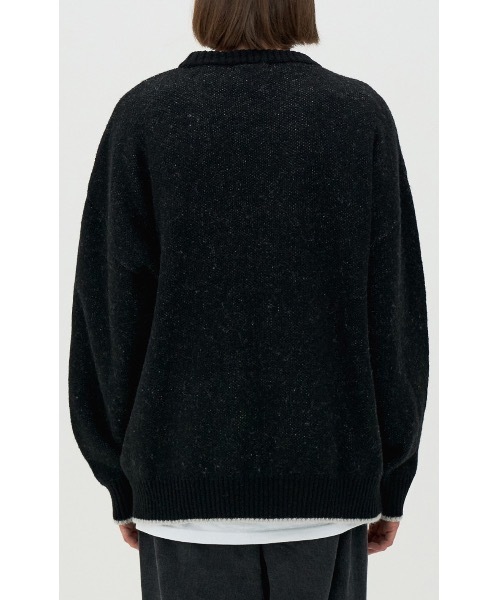 AMESWORLDWIDE（アメスワールドワイド）の「【AMESWORLDWIDE 】カラードロゴニット / COLORED LOGO KNIT（ニット/セーター・レディース・スカイブルー/ブラック/アイボリー・FREE）」の6枚目の写真