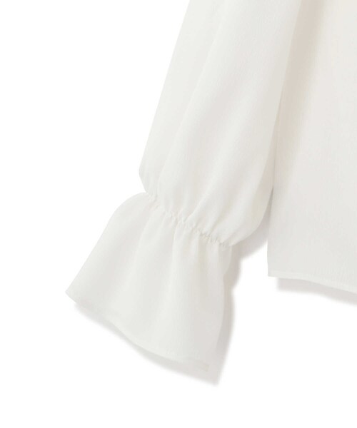 PROPORTION BODY DRESSING（プロポーションボディドレッシング）の「ラッフルサテンブラウス / 1212110300（シャツ/ブラウス・レディース・ライトグリーン/ホワイト系その他/ブルー・SMALL/MEDIUM）」の20枚目の写真