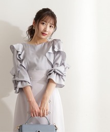 PROPORTION BODY DRESSING | ラッフルサテンブラウス / 1212110300(シャツ/ブラウス)