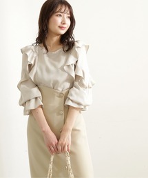 PROPORTION BODY DRESSING | ラッフルサテンブラウス / 1212110300(シャツ/ブラウス)