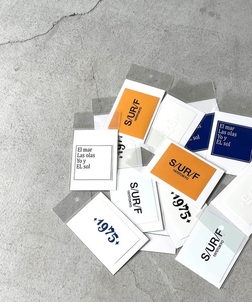 CANAL JEAN（キャナルジーン）の「1975 TOKYO(1975 トーキョー) "El mar"Sticker/ステッカー（ステッカー/テープ・レディース・ネイビー/ホワイト・ONE SIZE）」の7枚目の写真