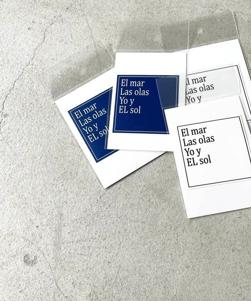 CANAL JEAN（キャナルジーン）の「1975 TOKYO(1975 トーキョー) "El mar"Sticker/ステッカー（ステッカー/テープ・レディース・ネイビー/ホワイト・ONE SIZE）」の3枚目の写真