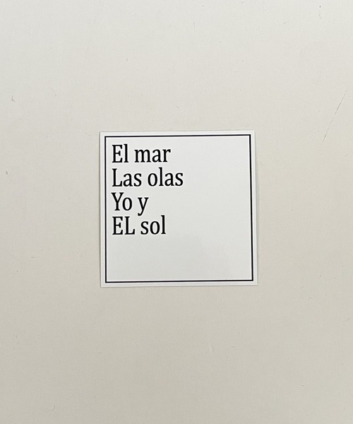 CANAL JEAN（キャナルジーン）の「1975 TOKYO(1975 トーキョー) "El mar"Sticker/ステッカー（ステッカー/テープ・レディース・ネイビー/ホワイト・ONE SIZE）」の6枚目の写真