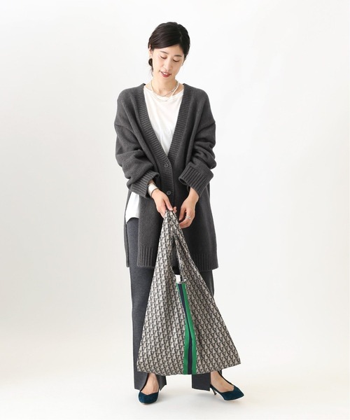 VERMEIL par iena(ヴェルメイユパーイエナ)の「《WEB限定》VERMEIL モノグラムエコバッグ◆(エコバッグ/サブバッグ・レディース・ブラウン/グレー・FREE)」の3枚目の写真