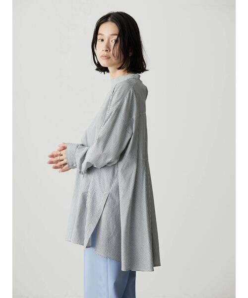 AMERICAN HOLIC(アメリカンホリック)の「SET ニットベスト+バックフレアブラウス(シャツ/ブラウス・レディース・ネイビー/オフホワイト/ストライプ・M/L)」の17枚目の写真