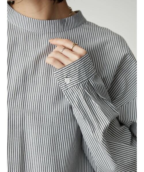 AMERICAN HOLIC(アメリカンホリック)の「SET ニットベスト+バックフレアブラウス(シャツ/ブラウス・レディース・ネイビー/オフホワイト/ストライプ・M/L)」の20枚目の写真