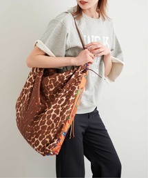 FRAMeWORK | 【MANIPURI/マニプリ】スカーフパネルバック◆(トートバッグ)