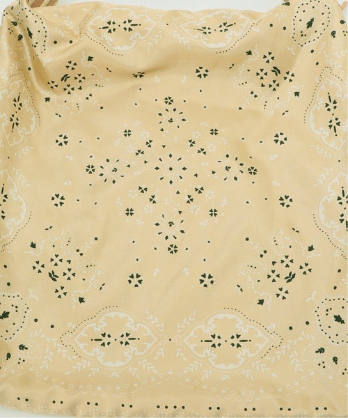 FRAMeWORK（フレームワーク）の「【MANIPURI/マニプリ】スカーフパネルバック◆（トートバッグ・レディース・ベージュ/オレンジ・FREE）」の17枚目の写真