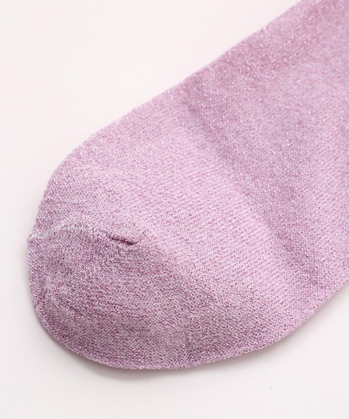 X-girl(エックスガール)の「X-girl HEART GLITTER SOCKS(ソックス/靴下・レディース・ホワイト/ブラック/パープル・ONE SIZE)」の13枚目の写真