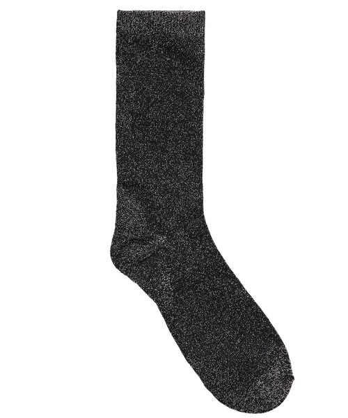 X-girl(エックスガール)の「X-girl HEART GLITTER SOCKS(ソックス/靴下・レディース・ホワイト/ブラック/パープル・ONE SIZE)」の14枚目の写真