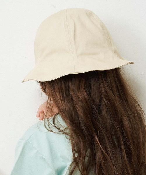 a.v.v（アーヴェヴェ）の「[KIDS]【洗える】チューリップハット（ハット・キッズ・ブラック/ベージュ・54）」の3枚目の写真