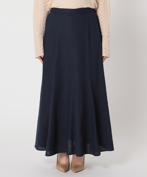 Simplicite(サンプリシテ)の「L/R マーメイドフレアスカート(スカート・レディース・ホワイト/ネイビー/カーキ/キャメル・FREE)」の17枚目の写真