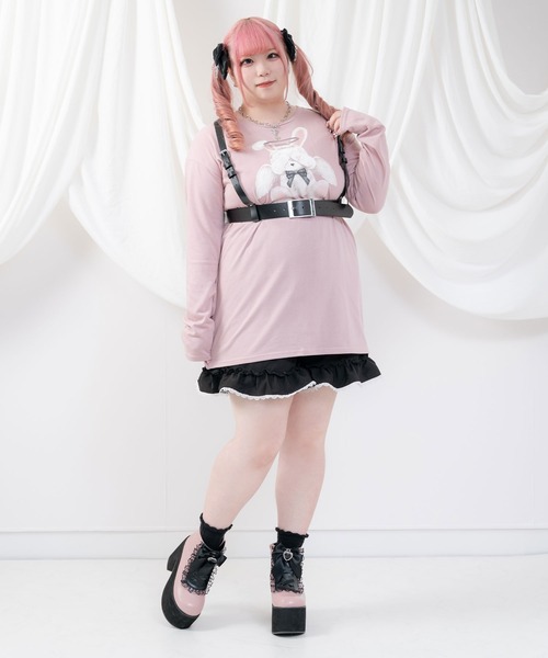 DearMyLoveWhip(ディアマイラブホイップ)の「ちら見せフリルショートパンツ(その他パンツ・レディース・ピンク/チェック・XXXX-LARGE/XXX-LARGE)」の6枚目の写真