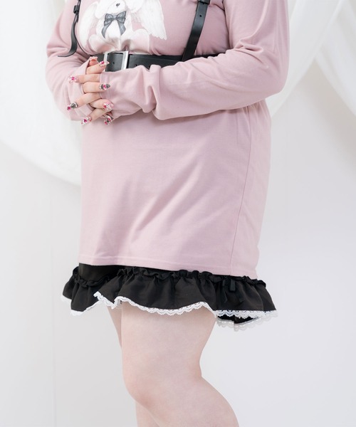 DearMyLoveWhip(ディアマイラブホイップ)の「ちら見せフリルショートパンツ(その他パンツ・レディース・ピンク/チェック・XXXX-LARGE/XXX-LARGE)」の7枚目の写真