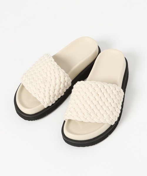 eL（エル）の「【eL】Volume Rope Sandal/269801（サンダル・レディース・オフホワイト/ブラック・MEDIUM/LARGE）」の12枚目の写真